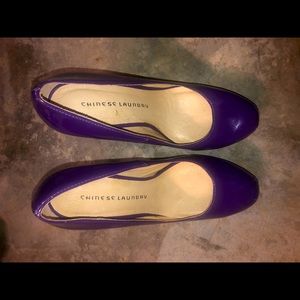 Chinese Laundry Purple Heels